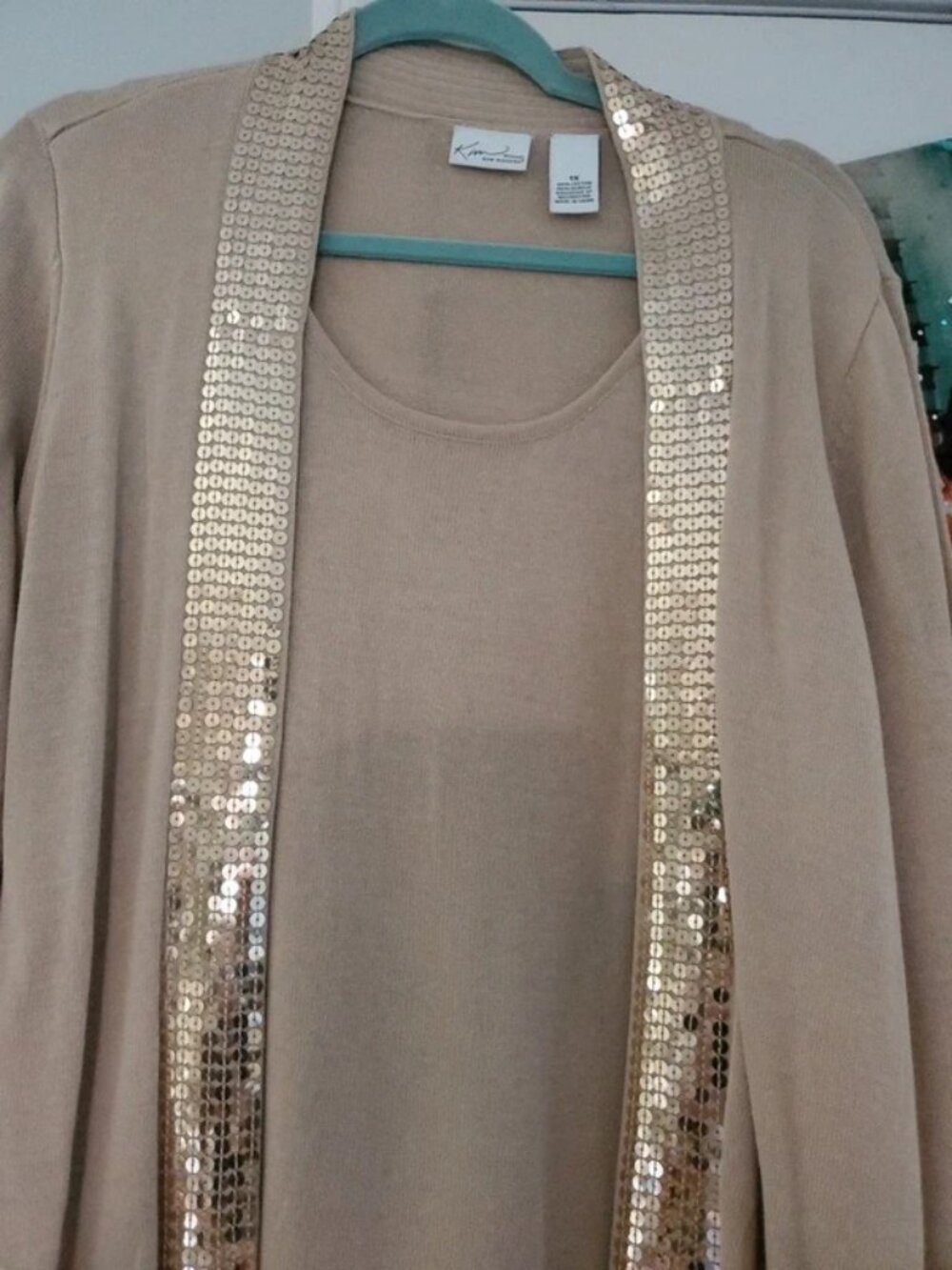 Classy Kim Rogers knit Twin Set - 1XL